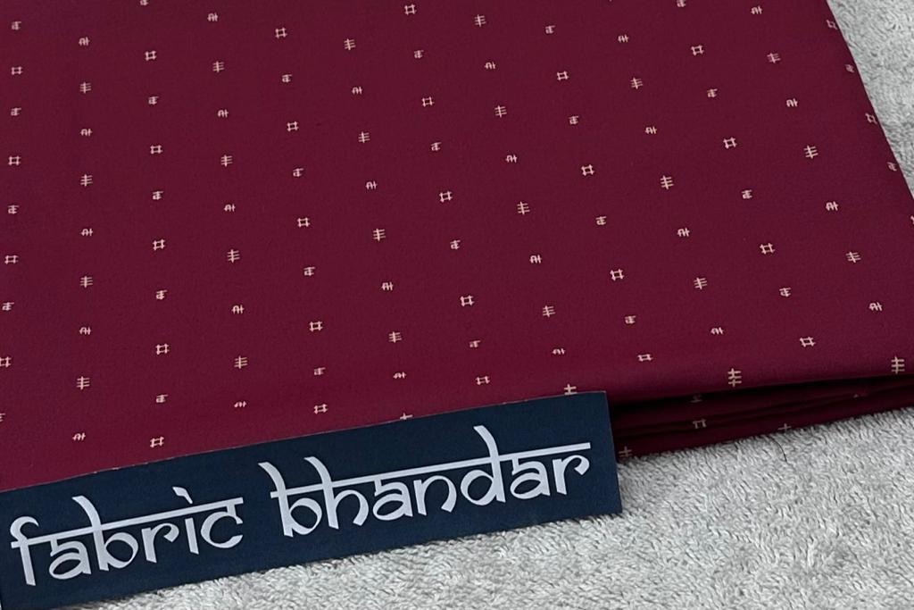 Siyaram's Red Colour Digital Printed Bamboo Shirt Fabric Starting at - Just Rs. 999! with Free Shipping & COD Options