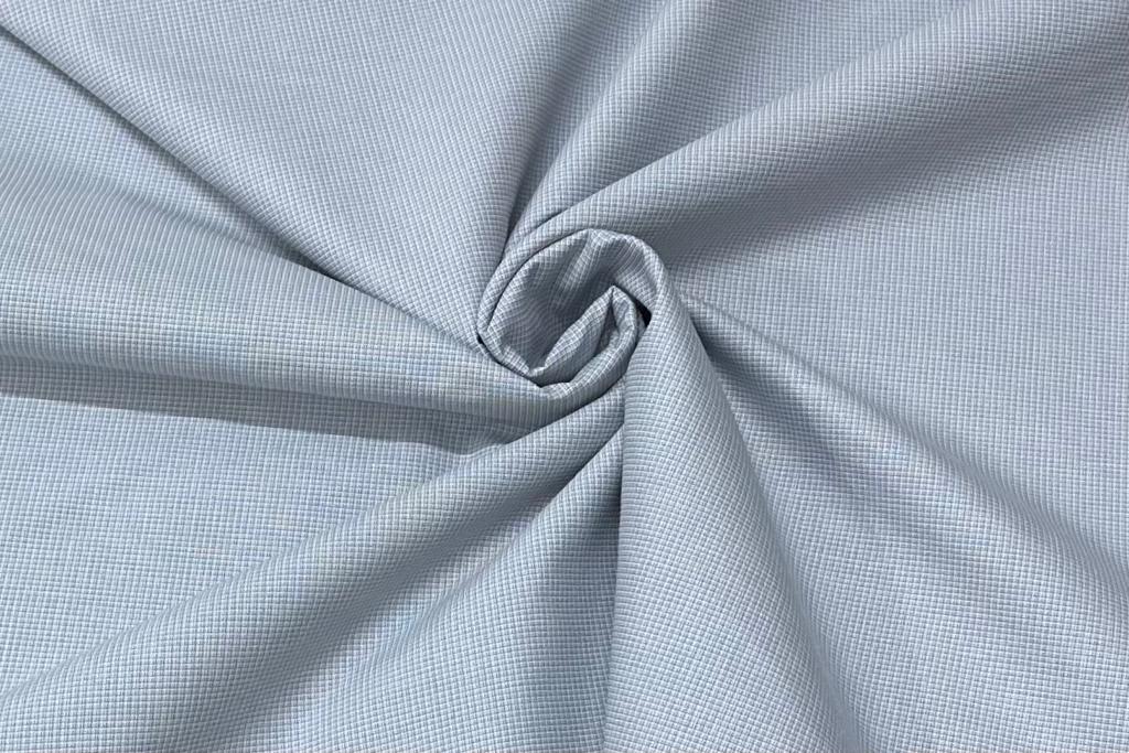 Light Grey Micro Checks Cotton Shirt Fabric (Length-2.50 Meter | Width-34 Inch) Starting at - Just Rs. 649! with Free Shipping & COD Options