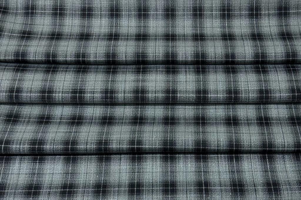 Spanish Green with Classy Big Black Checks Cotton Shirt Fabric (Length-2.50 Meter | Width-34 Inch) Starting at - Just Rs. 649! with Free Shipping & COD Options