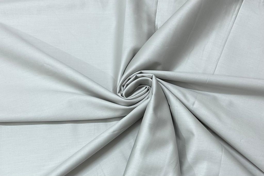 Plain Light Grey Premium Finish Egyptian Giza Cotton Shirt Fabric Starting at - Just Rs. 699! with Free Shipping & COD Options
