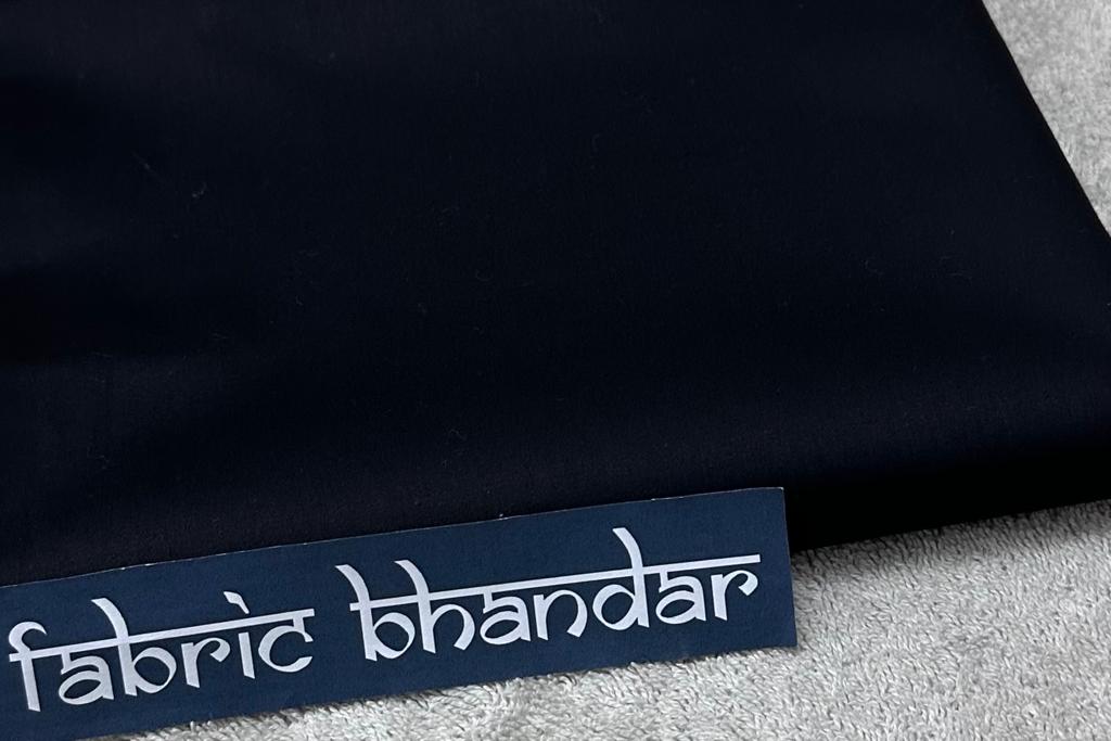 Black Colour Premium Finish Egyptian Giza Cotton Shirt Fabric (Length-1.60 Meter | Width-58 Inch) Starting at - Just Rs. 799! with Free Shipping & COD Options
