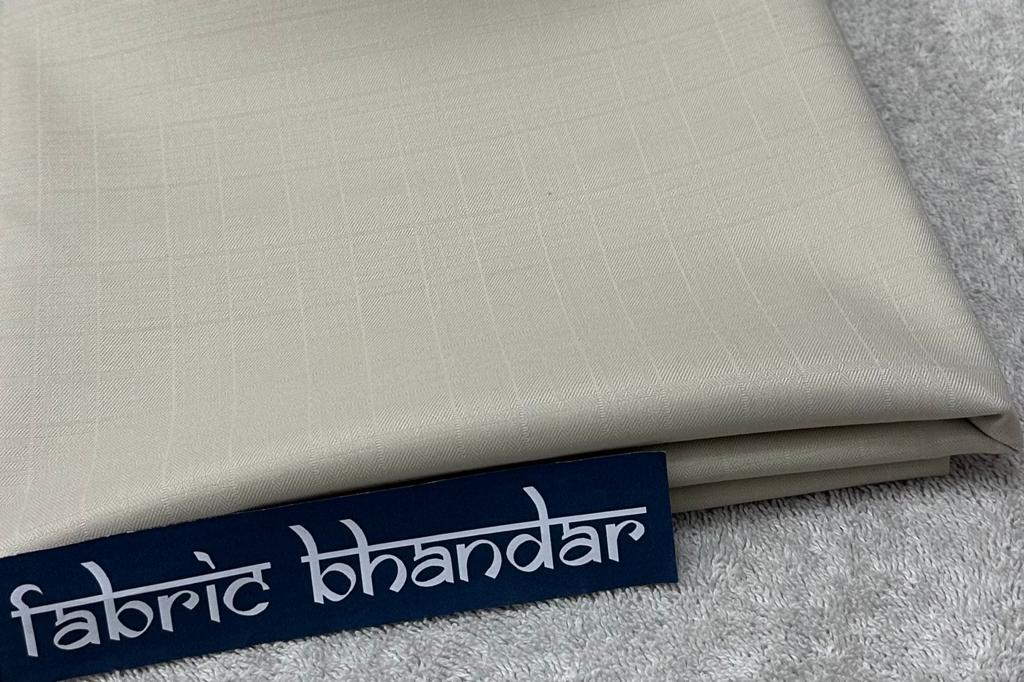 Khaki Light Checks Lycra Pant Fabric Starting at - Just Rs. 749! with Free Shipping & COD Options