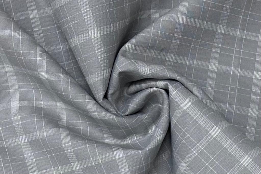 Steel Grey Checks Lycra Pant Fabric Starting at - Just Rs. 749! with Free Shipping & COD Options