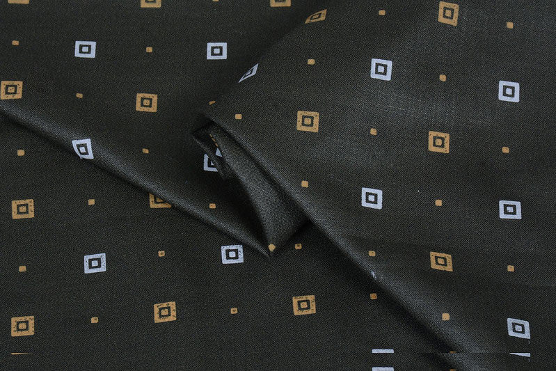 Seaweed Green Magic Print Cotton Shirt Fabric (Length-2.25 Meter | Width-34 Inch) Starting at - Just Rs. 499! with Free Shipping & COD Options