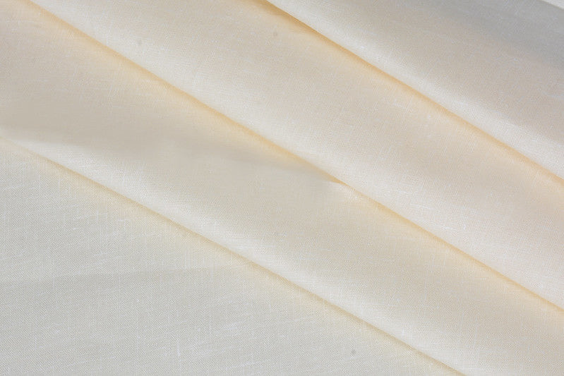 Peach Yellow Plain Heavy Quality Cotton Linen Shirt Fabric (Length-2.25 Meter | Width-34 Inch) Starting at - Just Rs. 749! with Free Shipping & COD Options
