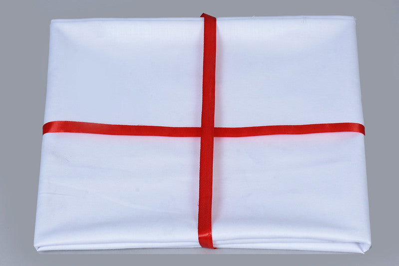 White Plain Premium Quality Cotton Shirt Fabric Starting at - Just Rs. 599! with Free Shipping & COD Options