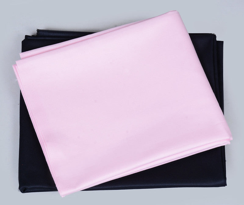 Plain Pink Cotton Shirt Fabric with Navy Blue Pant Fabric Combo Starting at - Just Rs. 799! with Free Shipping & COD Options