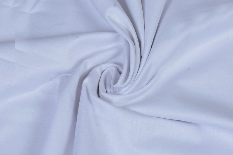 Plain White Cotton Shirt Fabric With Navy Blue Pant Fabric Combo Starting at - Just Rs. 799! with Free Shipping & COD Options