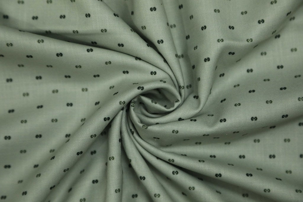Cardamom Colour Raindrop Print Digital Printed Cotton Shirt Fabric (Length-2.25 Meter | Width-34 Inch) Starting at - Just Rs. 599! with Free Shipping & COD Options
