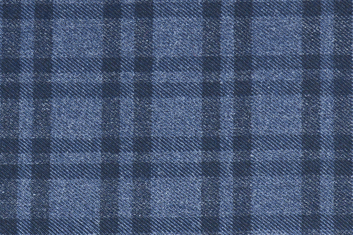 Oxford Blue Tweed Fabric with Small Black Checks ( 2 Meter Cut Piece) Starting at - Just Rs. 1199! with Free Shipping & COD Options