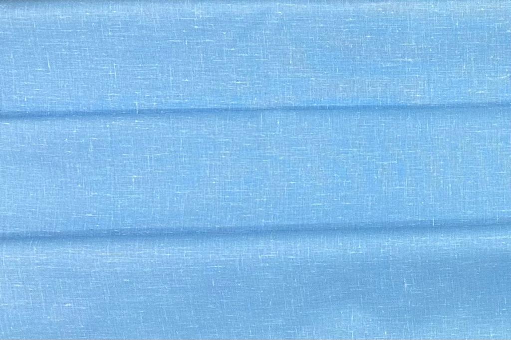 Ivory Blue Plain Heavy Quality Cotton Linen Shirt Fabric (Length-2.25 Meter | Width-34 Inch) Starting at - Just Rs. 749! with Free Shipping & COD Options