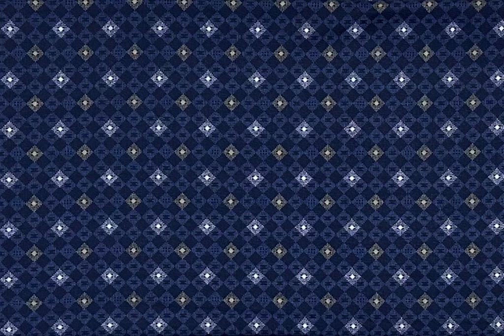 Royal Blue Giza Finish Digital Printed Cotton Shirt Fabric (Length-2.25 Meter | Width-34 Inch)