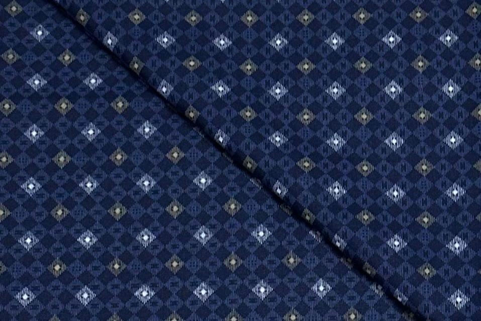Royal Blue Giza Finish Digital Printed Cotton Shirt Fabric (Length-2.25 Meter | Width-34 Inch) Starting at - Just Rs. 649! with Free Shipping & COD Options