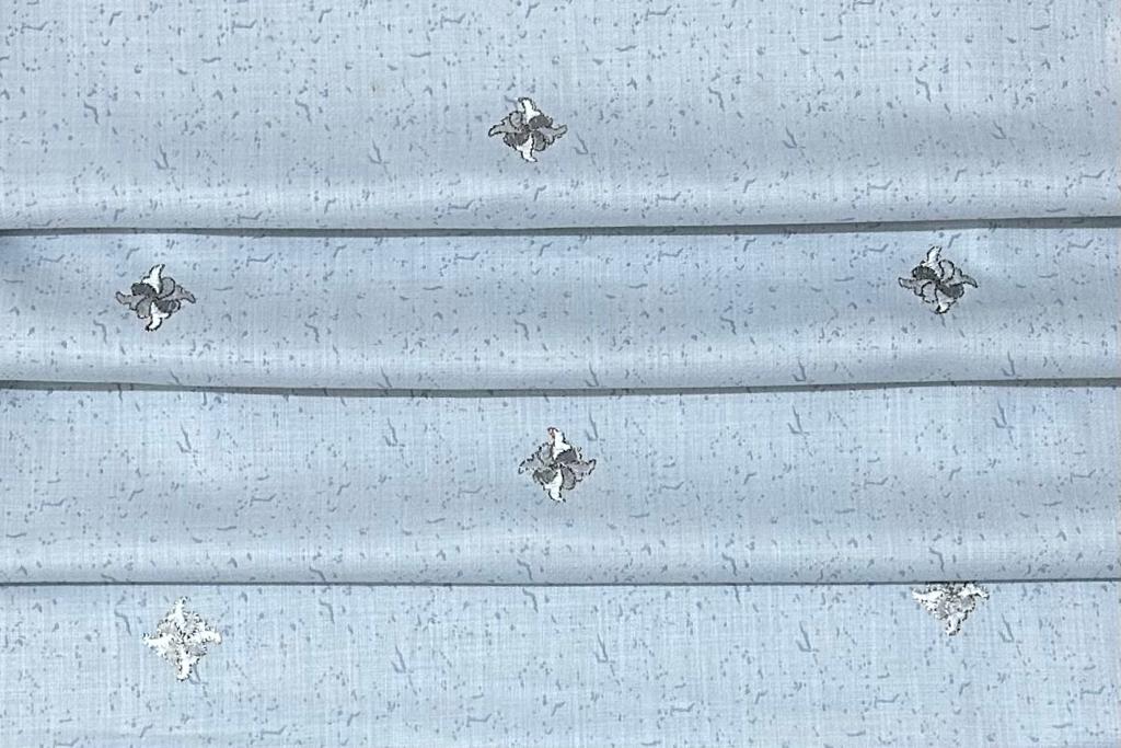 Tea Green Embroidered Cotton Shirt Fabric (Length-2.50 Meter | Width-34 Inch) Starting at - Just Rs. 449! with Free Shipping & COD Options