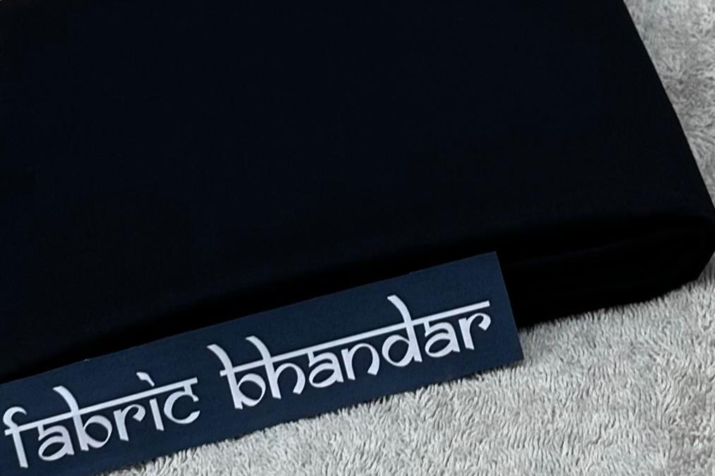 Siyaram's Bipasha Quality Black Plain Cotton Shirt Fabric (Length-1.60 Meter | Width-58 Inch) Starting at - Just Rs. 799! with Free Shipping & COD Options