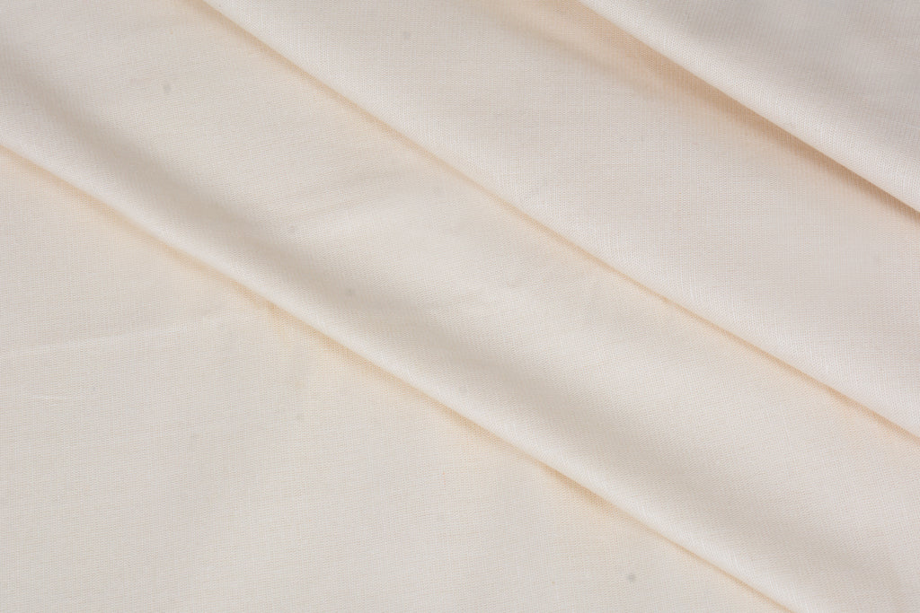Peach Yellow Heavy Quality Plain Cotton Linen Shirt Fabric (Length-2.25 Meter | Width-34 Inch) Starting at - Just Rs. 749! with Free Shipping & COD Options