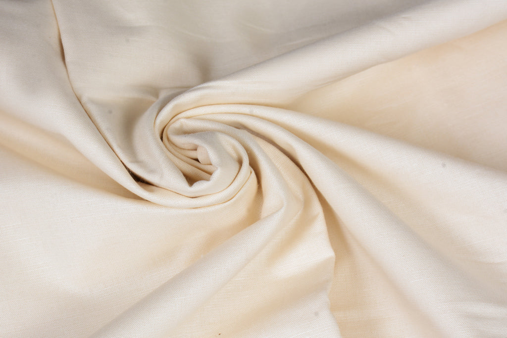 Peach Yellow Heavy Quality Plain Cotton Linen Shirt Fabric (Length-2.25 Meter | Width-34 Inch) Starting at - Just Rs. 749! with Free Shipping & COD Options
