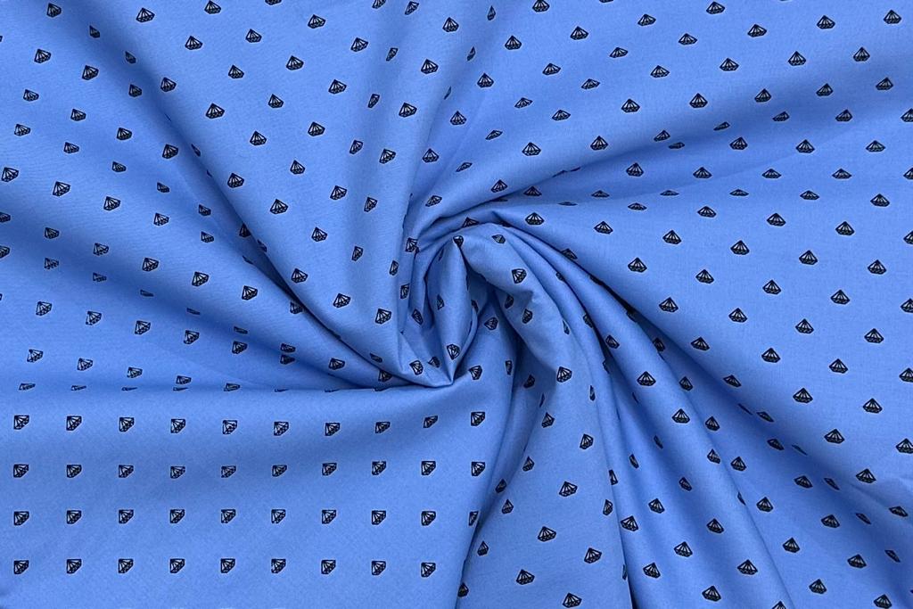 Siyaram's Light Blue Colour Digital Printed Bamboo Shirt Fabric Starting at - Just Rs. 999! with Free Shipping & COD Options
