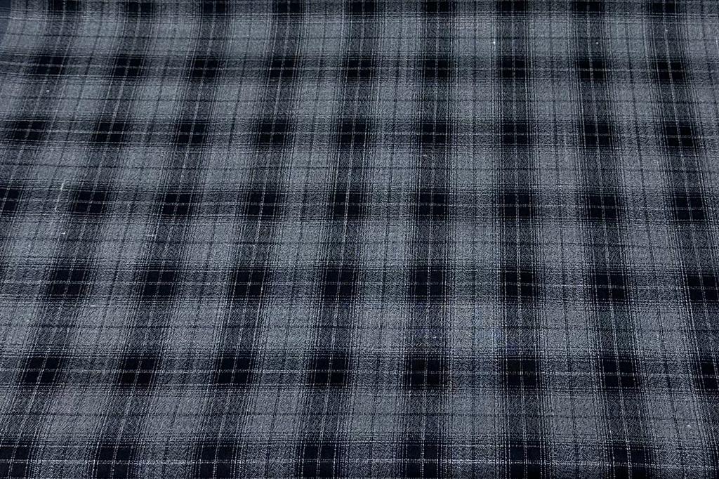 Charcoal Grey with Classy Big Black Checks Cotton Shirt Fabric (Length-2.25 Meter | Width-34 Inch) Starting at - Just Rs. 549! with Free Shipping & COD Options