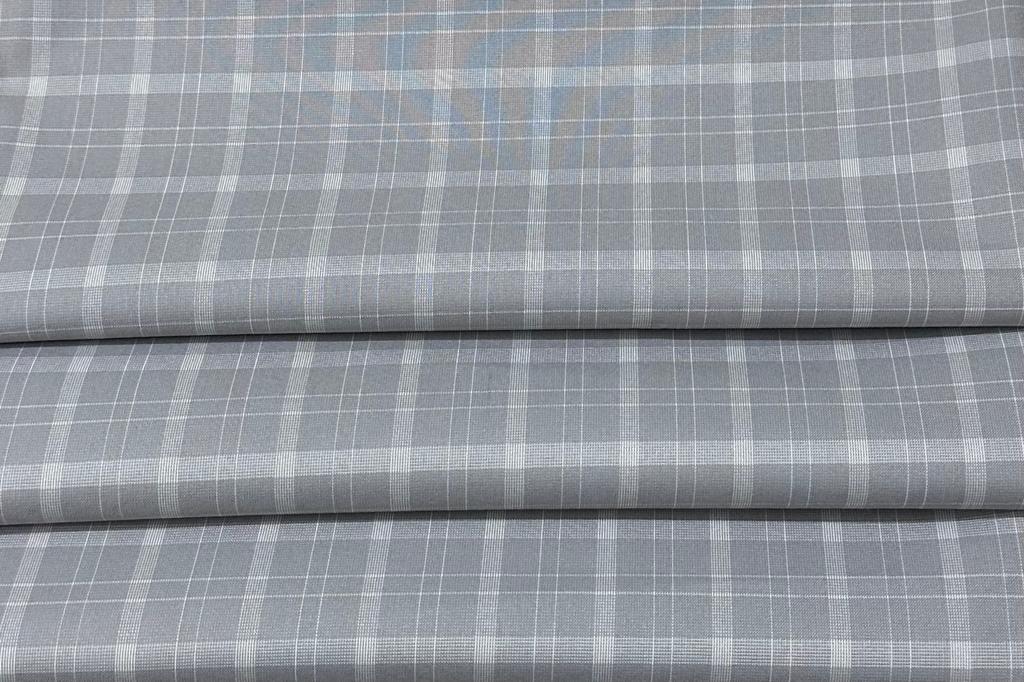 Steel Grey Checks Lycra Pant Fabric Starting at - Just Rs. 749! with Free Shipping & COD Options
