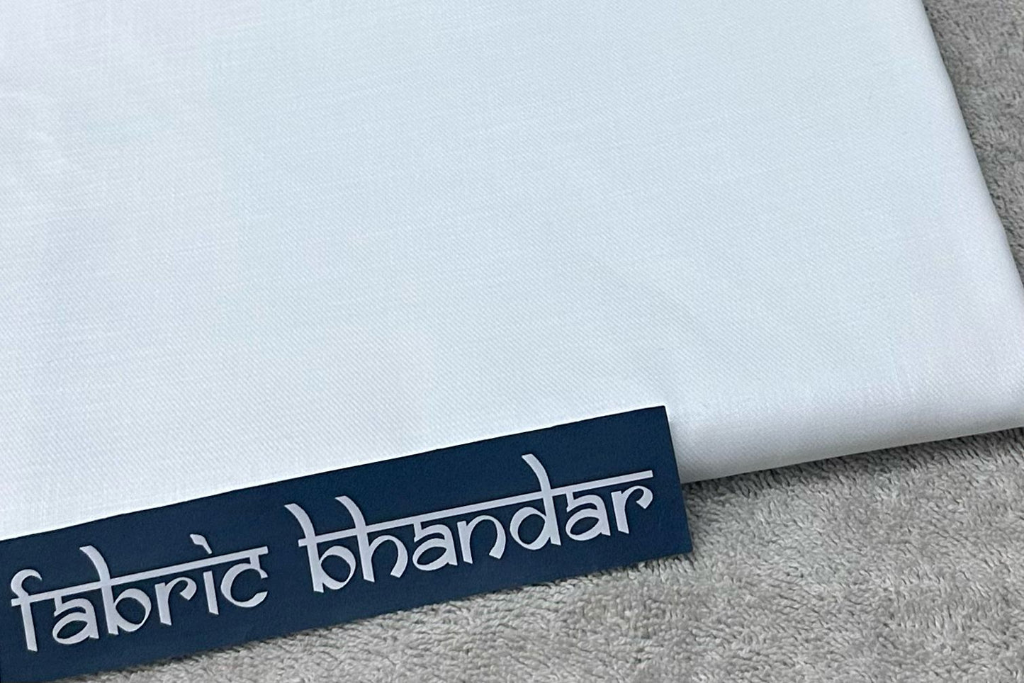 Plain White Cotton Linen Shirt Fabric Starting at - Just Rs. 749! with Free Shipping & COD Options