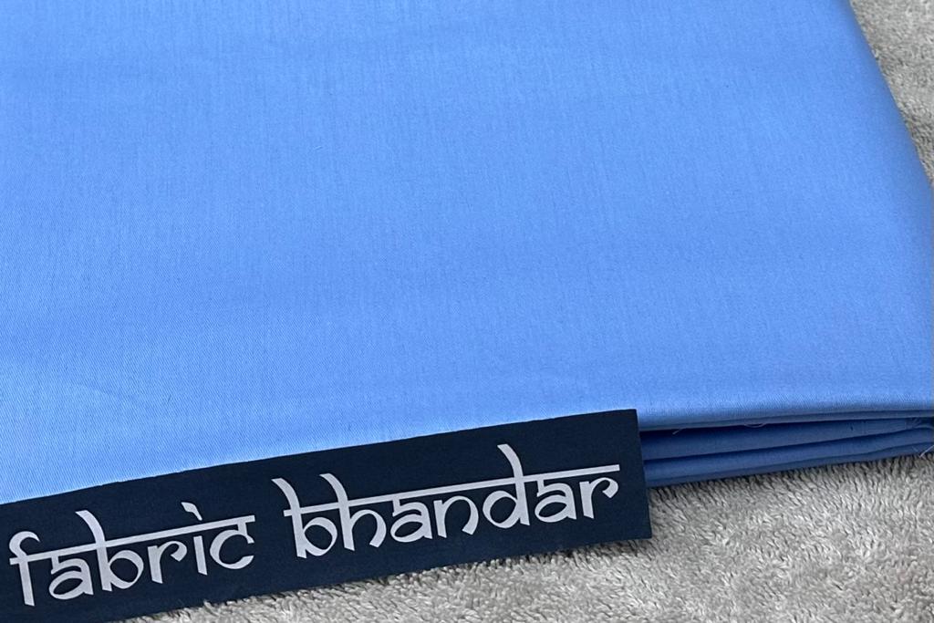 Plain Blue Pure Cotton Shirt Fabric Starting at - Just Rs. 699! with Free Shipping & COD Options