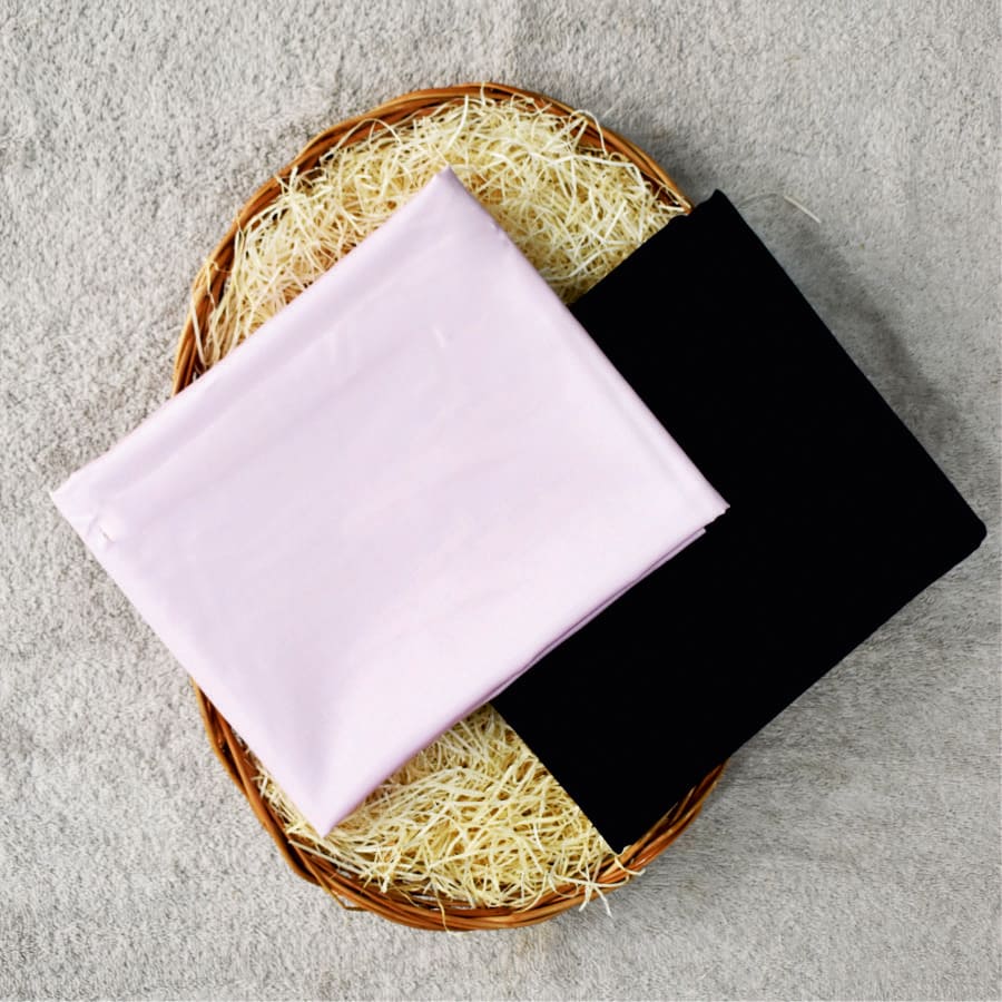 Light Pink Egyptian Giza Cotton Shirt Fabric with Black Fully Stretchable Pant Fabric Combo Starting at - Just Rs. 1199! with Free Shipping & COD Options