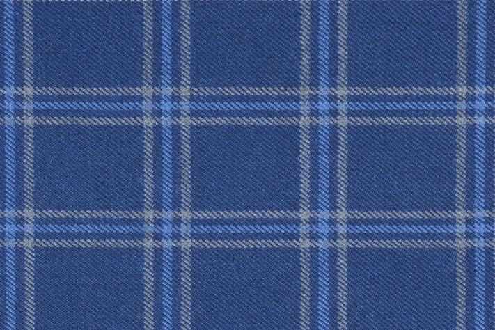 Midnight Blue Tweed Fabric with Lightblue & Light Yellow Big Checks ( 2 Meter Cut Piece) Starting at - Just Rs. 1199! with Free Shipping & COD Options