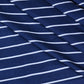 Dark Blue & White Stripes Cotton Shirt Fabric (Length-2.25 Meter | Width-34 Inch) Starting at - Just Rs. 799! with Free Shipping & COD Options