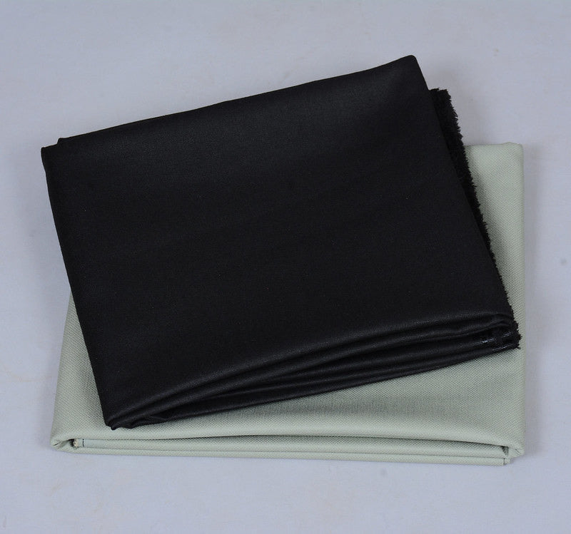Plain Black Cotton Shirt Fabric with Hunter Green Pant Fabric Combo Starting at - Just Rs. 799! with Free Shipping & COD Options