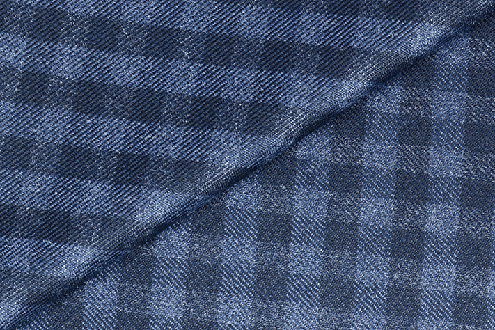 Deep Grey & Black Tweed Fabric with Small Black Checks ( 2 Meter Cut Piece) Starting at - Just Rs. 1199! with Free Shipping & COD Options