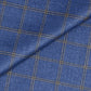 Dark Blue Tweed Fabric with Big Gold Checks ( 2 Meter Cut Piece) Starting at - Just Rs. 1199! with Free Shipping & COD Options