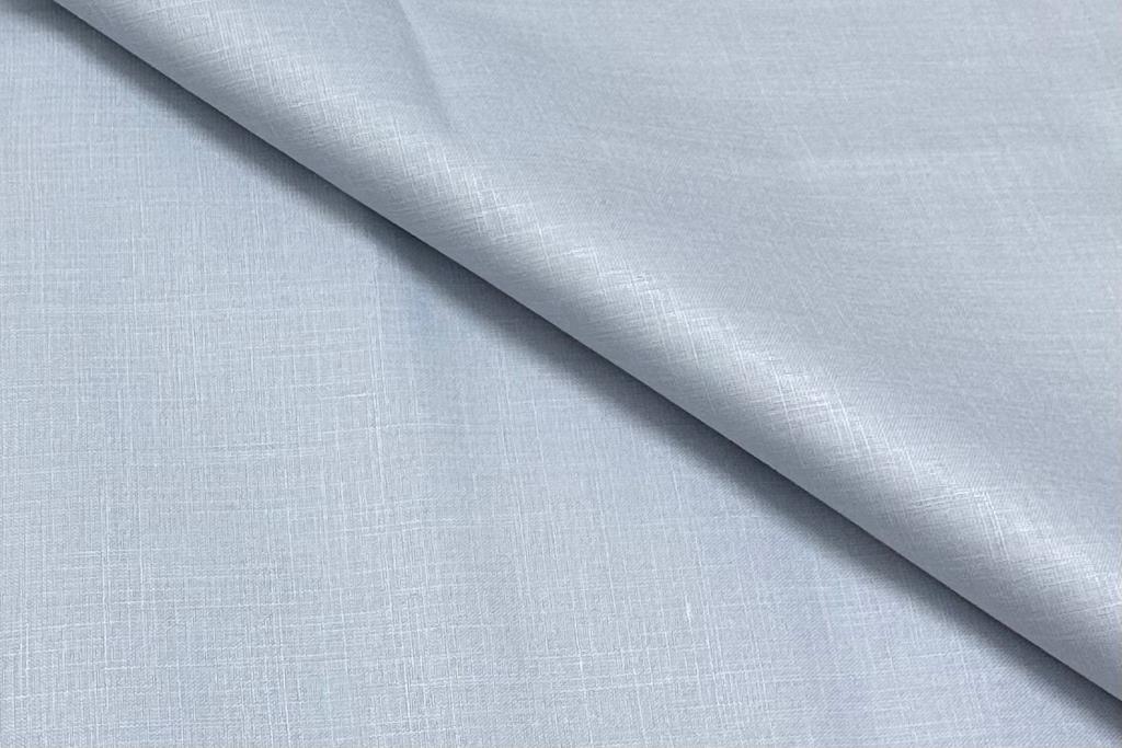 Silver Grey Plain Heavy Quality Cotton Linen Shirt Fabric (Length-2.25 Meter | Width-34 Inch)