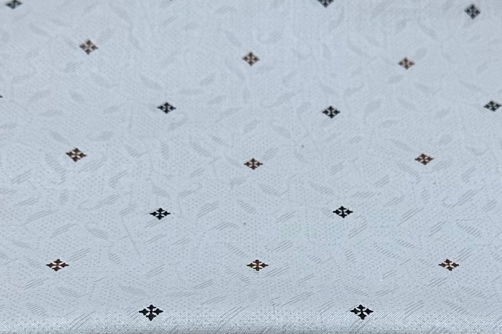 Light Grey with Geometric Print Cotton Shirt Fabric (Length-2.25 Meter | Width-34 Inch) Starting at - Just Rs. 599! with Free Shipping & COD Options