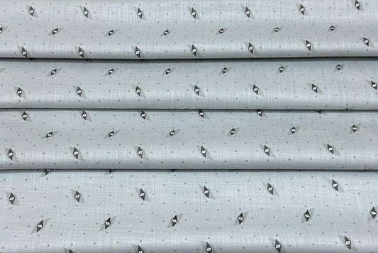 Cardamon Colour with Geometric Prints Cotton Shirt Fabric (Length-2.25 Meter | Width-34 Inch) Starting at - Just Rs. 699! with Free Shipping & COD Options