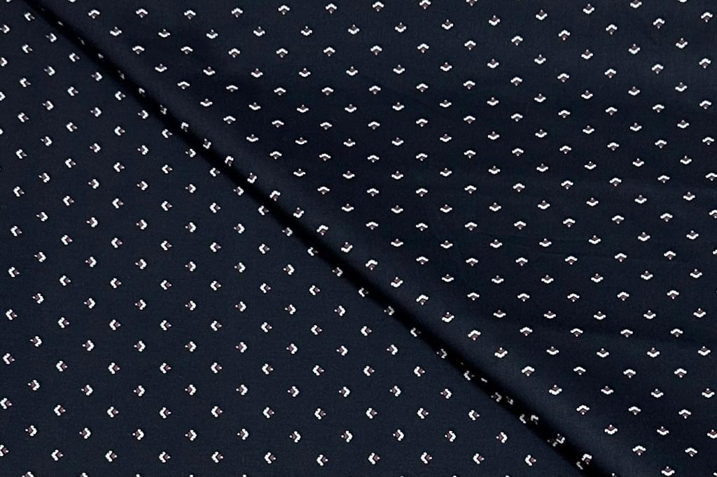 Black Colour Premium Quality Digital Printed Cotton Shirt Fabric