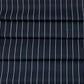 Deep Black with White Lines Digital Printed Cotton Shirt Fabric (Length-2.25 Meter | Width-34 Inch) Starting at - Just Rs. 649! with Free Shipping & COD Options