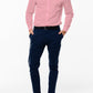 Plain Pink Cotton Shirt Fabric with Navy Blue Pant Fabric Combo Starting at - Just Rs. 999! with Free Shipping & COD Options