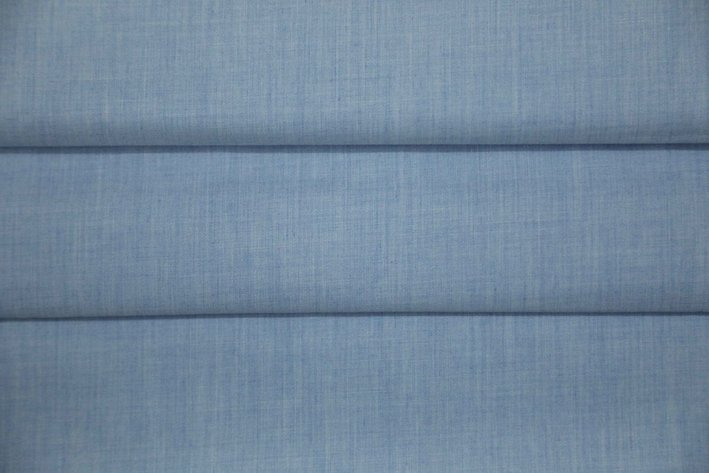 Siyaram Ivory Blue Heavy Quality Plain Cotton Shirt Fabric (Length-1.60 Meter | Width-58 Inch) Starting at - Just Rs. 699! with Free Shipping & COD Options