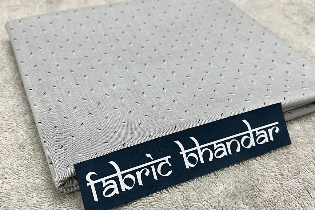 Cloud Grey Ultra Soft Cotton Digital Printed Shirt Fabric (Length-1.60 Meter | Width-58 Inch) Starting at - Just Rs. 799! with Free Shipping & COD Options